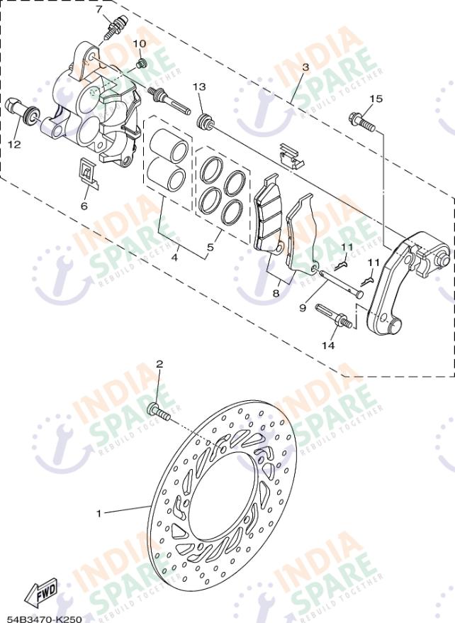 FRONT BRAKE CALIPER